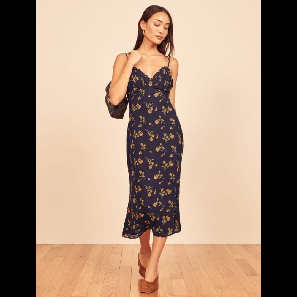NWT Reformation Fawn Midi Dress in Parma Floral